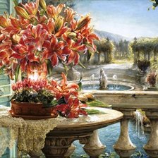 Схема вышивки «ХЕЛЕН БЕЛАНД. ЛИЛИИ»