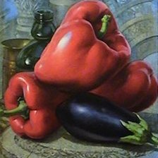 Схема вышивки «ЮРИЙ ЯРОШ. ПЕРЦЫ И БАКЛАЖАН»