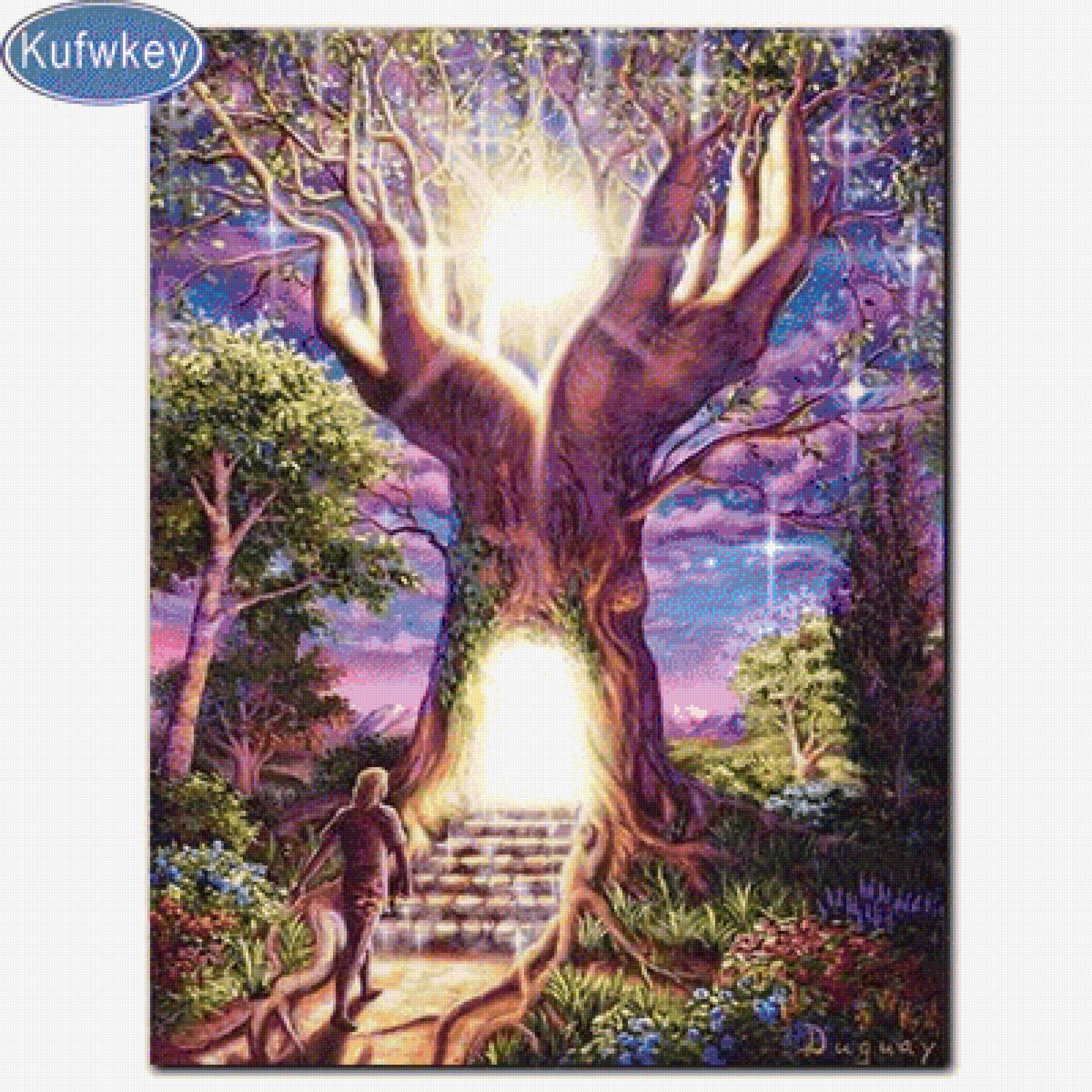 Дерево жизни - дерево, свет, человек - предпросмотр