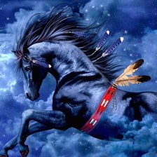 Схема вышивки «КОНЬ»