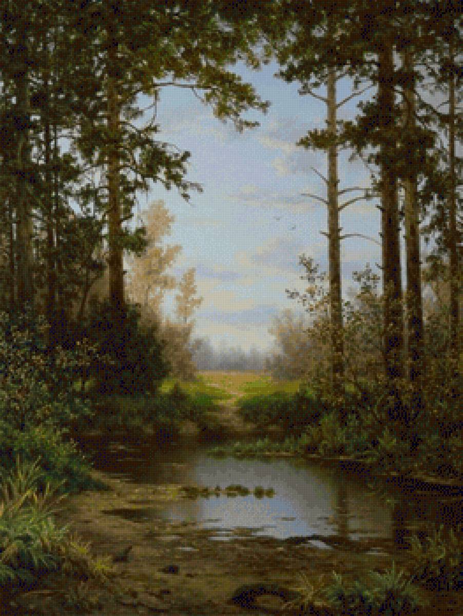 Лесной пейзаж - предпросмотр