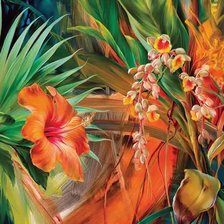 Схема вышивки «цветы»