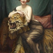 Схема вышивки «Женский портрет»