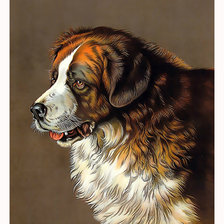 Схема вышивки «Пёс.»