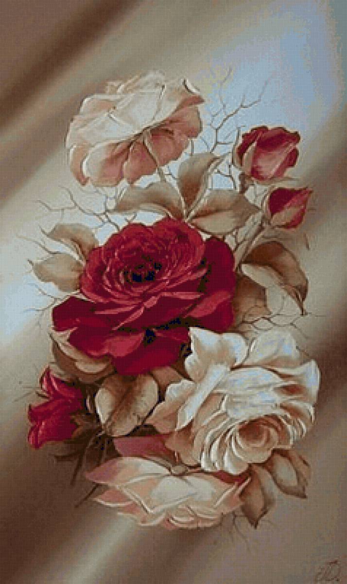 rosas duo - rosas, flores - предпросмотр