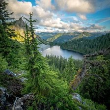 Схема вышивки «Горное озеро»