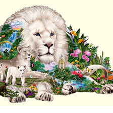 Схема вышивки «Серия "Хишники". Прайд»