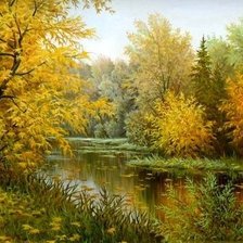 Схема вышивки «пейзаж»