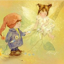 Схема вышивки «hadita y niño»