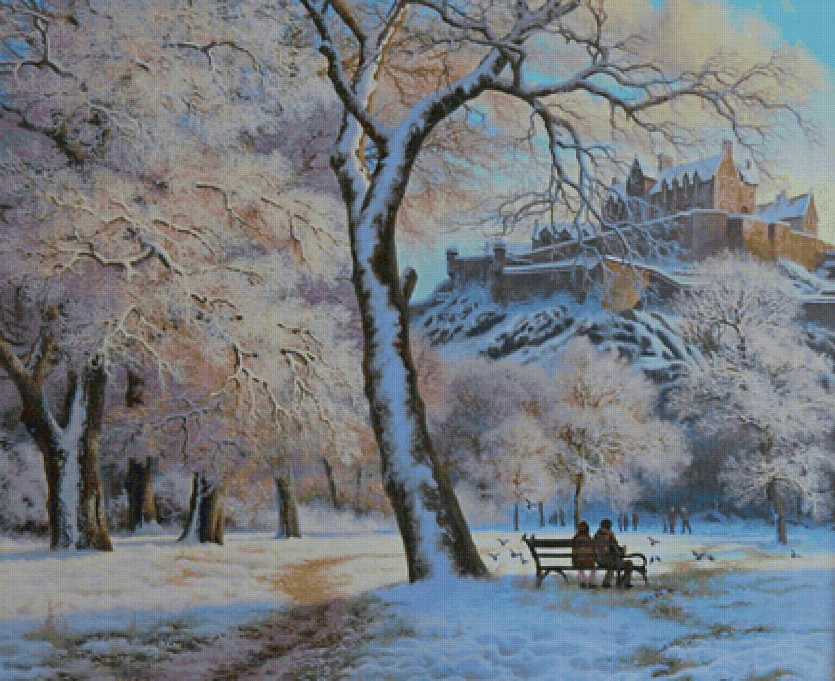 Зимний пейзаж - предпросмотр