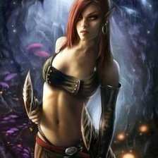 Схема вышивки «Девушка»