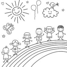 niños del mundo monocolor2