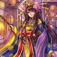 Схема вышивки «Девушка»