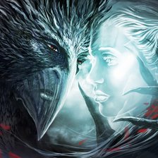 Схема вышивки «демон и девушка»