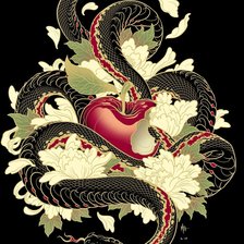 Схема вышивки «Maça do amor.»