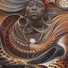 Схема вышивки «Афровоин»