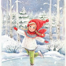 Схема вышивки «На катке»