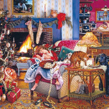 Схема вышивки «СЬЮЗАН БРАБО. РОЖДЕСТВЕНСКИЕ ВОРИШКИ»