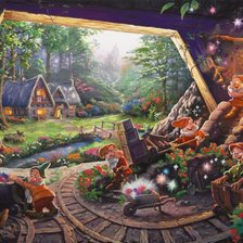 Схема вышивки «ТОМАС КИНКЕЙД. В ПИЩЕРЕ ГНОМОВ»