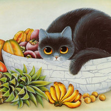 Схема вышивки «Кот.»