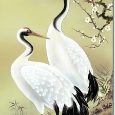 Схема вышивки «Цапли»