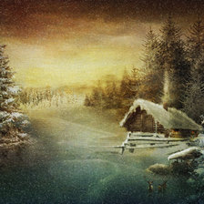 Схема вышивки «Домик лесника»