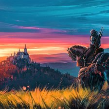 Схема вышивки «The Witcher 3: Wild Hunt»