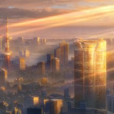 Схема вышивки «Город»