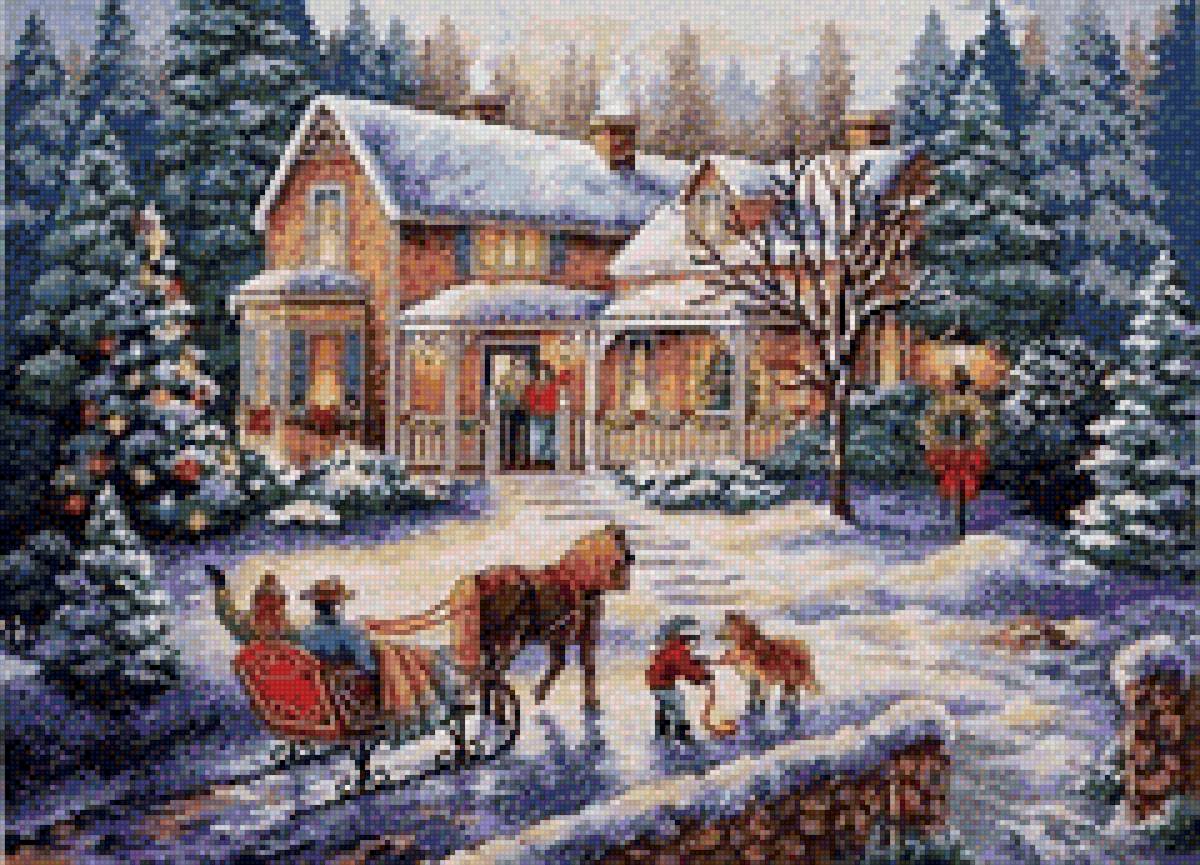 новый год - новый год, праздник, зима, природа - предпросмотр