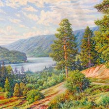 Схема вышивки «Пейзаж»