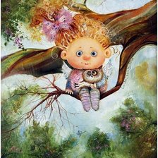 Схема вышивки «ангел»