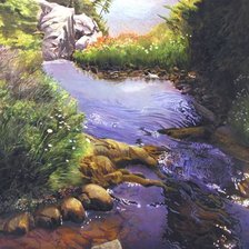 Схема вышивки «Ручей»