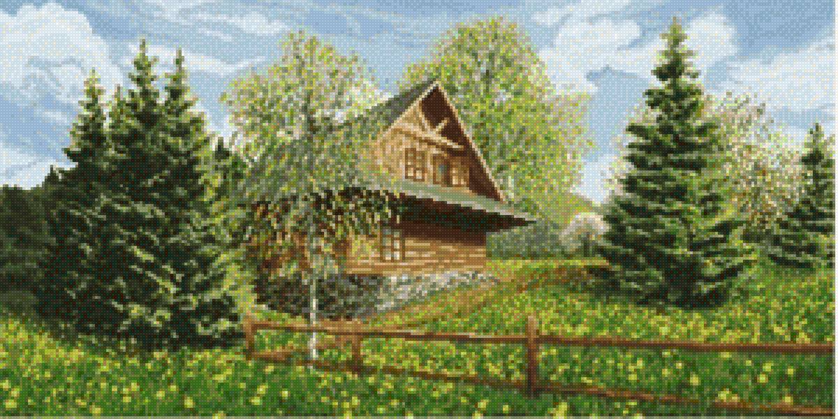 осень - дом, лес, осень - предпросмотр