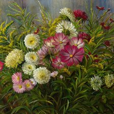 Схема вышивки «Flores»