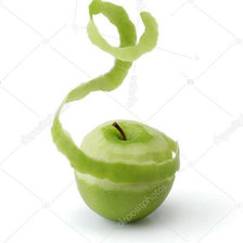 Схема вышивки «Зеленое яблоко»