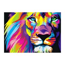 Схема вышивки «лев»