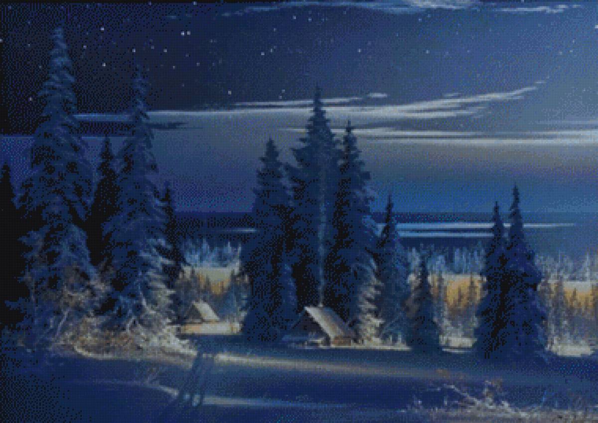 на опушке - лес, пнк, зима - предпросмотр