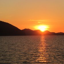 Схема вышивки «Закат на острове Ко Чанг»