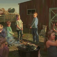 Схема вышивки «пикник .боб байерли»