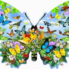 Схема вышивки «Бабочка»