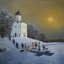 Схема вышивки «крещение»