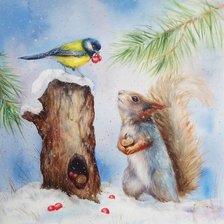 Схема вышивки «друзья»