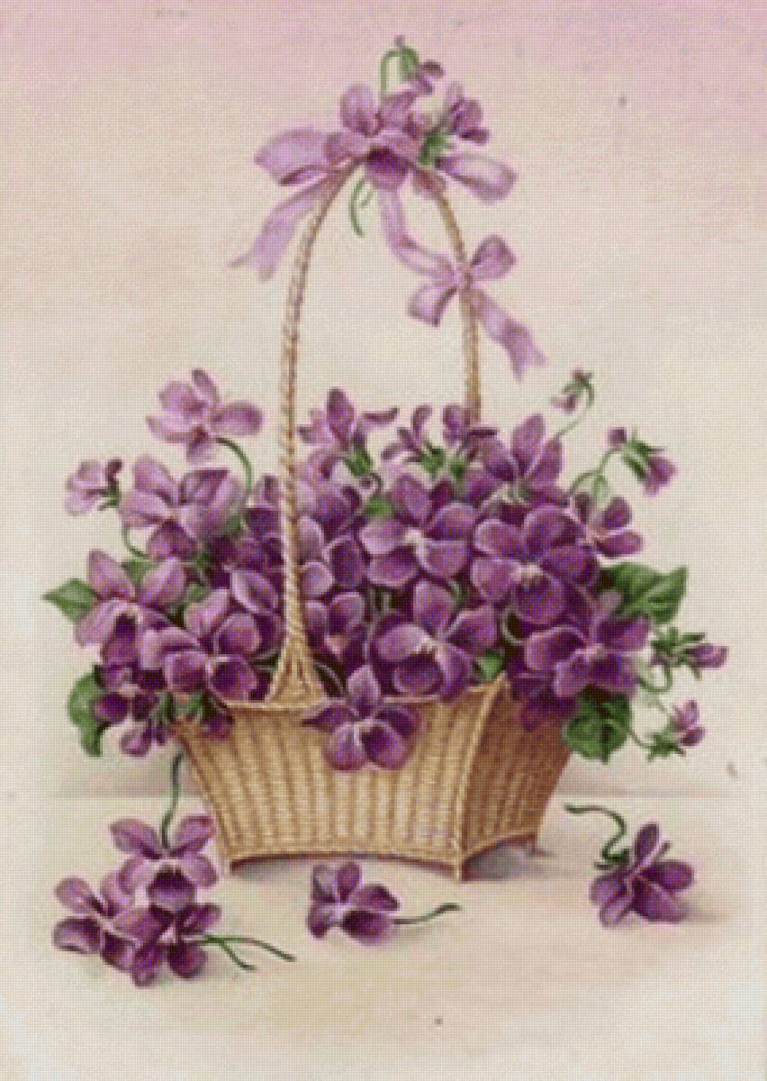 flores lila - canasta - предпросмотр