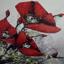 Схема вышивки «маки»