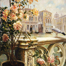 Схема вышивки «ЕЛЕНА ФЛЁРОВА. ВЕНЕЦИЯ. КАНАЛ»