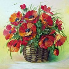 Схема вышивки «maki w koszu»