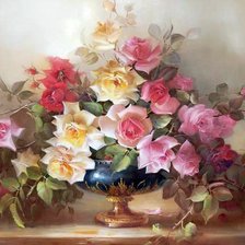 Схема вышивки «Розы»