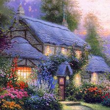 Схема вышивки «Домик»