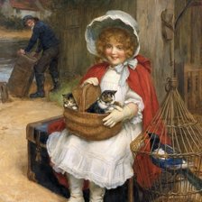 Схема вышивки «dievčatko»