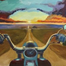 Схема вышивки «байк»